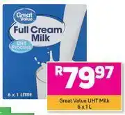 Game Great value uht milk-6 x 1ltr offer