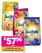Game Sunlight auto and hand washing powder assorted-2kg each offer