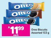 Game Oreo biscuits assorted-133g each offer