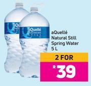 Game Aquelle natural still spring water-for 2 x 5ltr offer