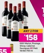 Game Kwv merlot, pinotage, shiraz, cabernet sauvignon or petit verdot-for any 2 x 750ml offer