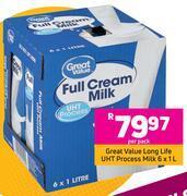 Game Great value long life uht process milk 6 x 1ltr-per pack offer