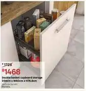 Leroy Merlin Delinia Double Basket Cupboard Storage D56cm x W60cm x H76.8cm offer