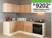 Leroy Merlin Sprint Kitchen Wood L-Shape Configuration offer