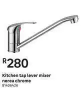 Leroy Merlin Nerea Chrome Kitchen Tap Single Lever Mixer offer
