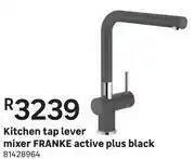 Franke Active Plus Black Single Lever Kitchen Tap Lever Mixer