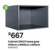 Leroy Merlin Space Cabinet Home (Grey) H40cm x W80cm x D45cm offer