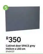 Leroy Merlin Space Cabinet Door (Grey) H40cm x L60cm offer