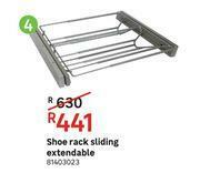 Shoe Rack Sliding Extendable