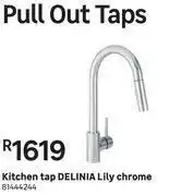 Leroy Merlin Delinia Lily Chrome Pull Out Kitchen Tap offer