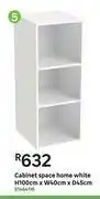 Leroy Merlin Space Home White Cabinet H100cm x W40cm x D45cm offer