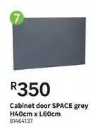 Space Grey Cabinet Door H40cm x L60cm