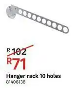 Leroy Merlin Hanger Rack 10 Holes offer