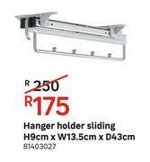 Leroy Merlin Hanger Holder Sliding H9cm x W13.5cm x D43cm offer