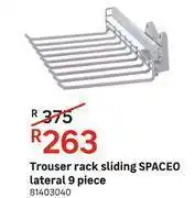 Leroy Merlin Spaceo Lateral 9 Piece Sliding Trouser Rack offer