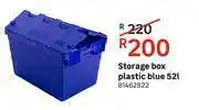 Leroy Merlin Storage Box Plastic (Blue) 52L offer