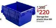 Leroy Merlin Storage Box Plastic (Blue) 68L offer