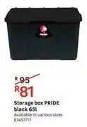 Pride Storage Box (Black) 65L