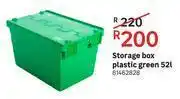 Leroy Merlin Storage Box Plastic (Green) 52L offer