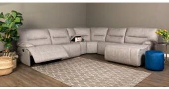 Rochester Tuscan 5 piece corner lounge suite in fabric, grey offer