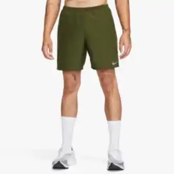 Totalsports Men's nike dri-fit khaki 7inch run shorts offer