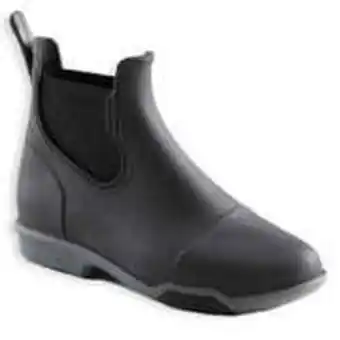 Decathlon Kids' horse riding boots 100 - black/grey offer