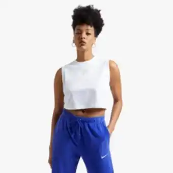 Sportscene Redbat classics women's white cropped tank top offer