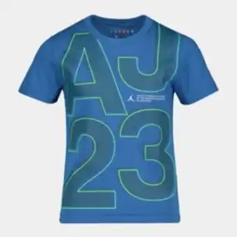 Sportscene Jordan boys dri-fit blue t-shirt offer