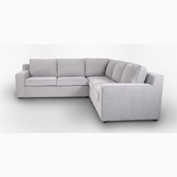 Lodge fully upholstered corner couch offer at Coricraft