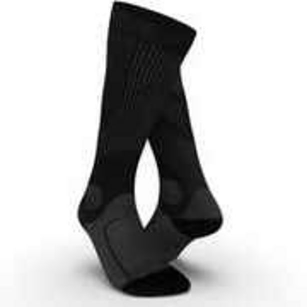 Compression running socks black offer at Decathlon