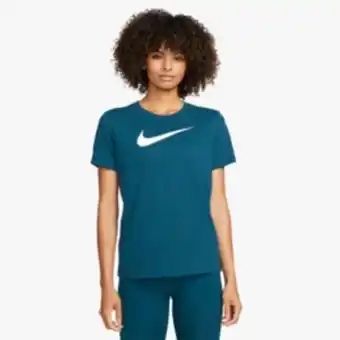 Totalsports Women's nike dri-fit blue swoosh tee offer