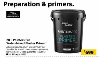Builders Warehouse 20 l painters pro water-based plaster primer offer