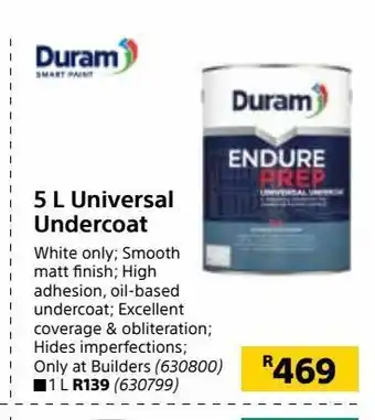 Builders Warehouse 5 l universal undercoat offer