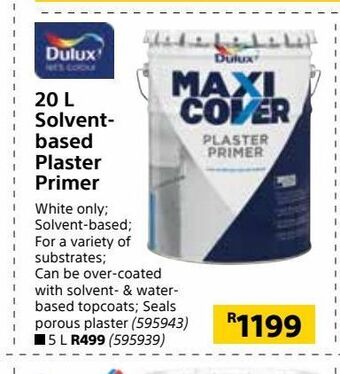 Builders Warehouse 20 l solvent- based plaster primer offer