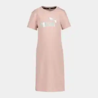 Totalsports Girls puma essential foil pink/silver dress offer