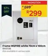 Leroy Merlin Inspire frame white 70cm x 100cm 81412136 offer
