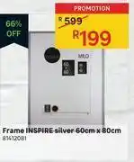 Leroy Merlin Inspire frame silver 60cm x 80cm 81412081 offer