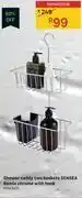 Leroy Merlin Sensea shower caddy two baskets remix chrome with hook 81463421 offer