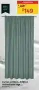 Leroy Merlin Inspire curtain louni sage l200cm x h280cm 81458594 offer
