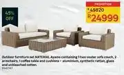 Leroy Merlin Naterial outdoor furniture set offer