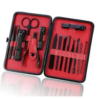 Takealot 15 piece men's grooming kit - black & red offer