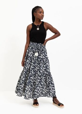 Woolworths Print smocked maxi skirt offer