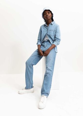 Woolworths Extra length high rise straight leg jeans offer