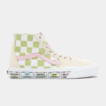 Sportscene Vans women's holiday sk8-hi tapered green/white/pink sneaker offer