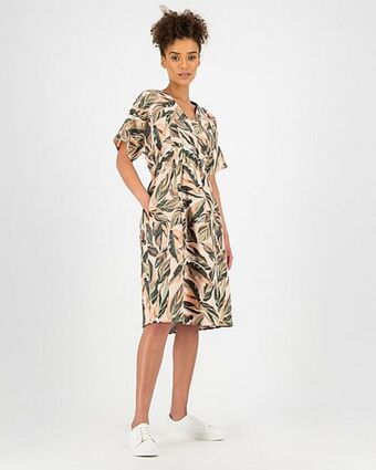 Rare earth elana printed midi dress