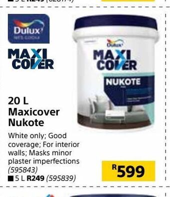 Builders Warehouse 20 l maxicover nukote offer