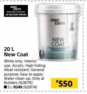 Builders Warehouse 20 l new coat offer