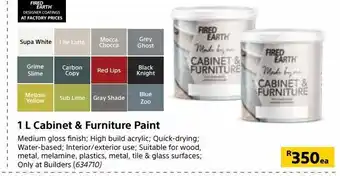 Builders Warehouse 1 l cabinet & furniture paint offer