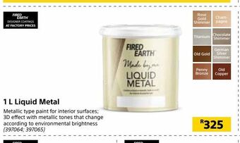 Builders Warehouse 1 l liquid metal offer