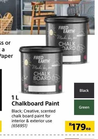 Builders Warehouse 1 l chalkboard paint offer